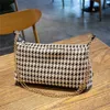 Moda sacos de noite bolsa feminina pássaro verificação axilas moda ombro vara corrente mensageiro saco 230828