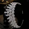 Pinces à cheveux ASNORA, bijoux de mariée brillants, diadèmes, grande couronne en zircone cubique, goutte d'eau, bandeau en cristal, accessoire de mariage