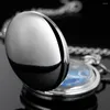 Pocket Watches Romantic Starry Sky Moon Quartz Watch Silver/Gold/Black/Brown Smooth Vintage Necklace Reloj de Bolsillo