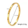 4mm wide Men Screw Bracelet fashion designer cuff Luxury trendy bangle 18k rose gold plated Diamond titanium steel for women nail bracelet designer jewelry