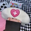 Berets 2023 Japanische Baskenmütze Harajuku Y2 Mode Lolita Hut JK Mädchen Nette PU Kette Herz Liebe Wolle Kawaii Frauen Zubehör