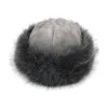 Yurt style suede fox like fur straw men's and women's Plush thickened warm hat