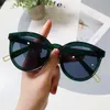 Zonnebril Mode Dames Grote Ronde Zonnebril Voor Vrouwelijke Oversized Shades Vintage Jelly Kleur Groen Zonnebril UV400 231009