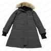 Womens Canadese Donsjack Womens Parkers Winter Mid-Lengte Over De Knie Capuchon Dikke Warme Ganzen Jassen Vrouwelijke