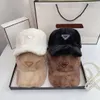 Sombrero de invierno Diseñador Gorra de bola Moda Casqueta de lana peluda para hombres Gorras de béisbol cálidas para mujer Sombrero de cubo clásico Casual Deporte Viaje Nuevo -3