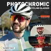 Óculos ao ar livre Kapvoe Pochromic Homens Mulheres Óculos de Sol MTB Estrada Ciclismo Óculos Esportes UV400 Bicicleta Óculos 231009