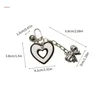 Keychains Bowknot Keyring Stylish Accessory Heart Hängsel Keychain Alloy Material Bag hängsmycken Lämpliga för nycklarpåsar