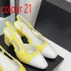 Ballet Flat Slides Designer Shoes High Slingback Heels Fashion Shoes äkta läder öppet på formell chunky häl lyxig dam slip-on klassisk kvalitet sandaler tofflor