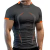 Heren trainingspakken sneldrogend hardloopshirt gym sport t-shirt / pak / broek heren workout fitness tops kleding mannelijk