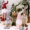 クリスマスの装飾クリスマス装飾gnome 2023フェイスレスドールホームオーナメントのための陽気な年