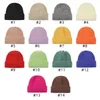 Новая осенне-зимняя вязаная шапка ярких цветов, детские шапочки с черепом, теплые шапки для мальчиков и девочек