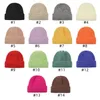 Novo outono inverno bebê crianças chapéu de malha doce cor boné crianças crânio gorros meninos meninas chapéus quentes