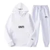 Designer Men's Sportswear Solid Color Letter Pattern Hoodie and Pants Warm Sportswear Women's Plush Hooded Sportswear