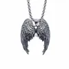 Pendanthalsband Senaste kreativa design Angel Wings Pendant Halsband Herrmode Trend Motorcykel smycken gåva X1009