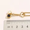 Design de luxo feminino colar gargantilha corrente 18k banhado a ouro aço inoxidável colares pingente declaração acessórios de jóias de casamento 249k