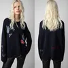 Zadig Voltaire Swegeters 23aw Women Designer Classic Fashion Sweatshirt New Zadigvoltaire Star Pattern في 100 ٪