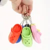 Porte-clés multicolore de style mini chaussures, pantoufles mignonnes, porte-clés de dessin animé, pendentif de sac créatif, porte-clés de voiture de mode, pendentif de téléphone, ornement de voiture