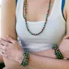 Bracciale con perline turchesi stile etnico per uomo e donna Bracciale BOHO Bracciale avvolto multistrato personalizzato Accessori per gioielli regolabili Commercio all'ingrosso