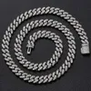 Drop Shipping 8mm 925 Sterling Silver Moissanite Cuba Chain Caders Cadenas Cubanas Chain Cuban Chain