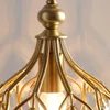 Wall Lamp Retro Style Gold Copper For Bedroom Living Room Bedside Study Modern Home Decoration Aisle Background Lighting Fixture