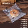 LBSISI LIFEソフトペフロストビニール袋パン用トーストクッキーキャンディーデプロイブルPEトップオープンフラットフードギフトバッグ201015278V