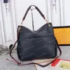 Melie 7A Zwart lederen designertas Dames Maida Hobo Bag Schoudertassen Crossbody Tas Embossing Leren draagtas Handtassen draagtas portefeuilles rugzak M45522