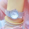 Armbandsur 2023 Kvinnor Watches Japan Quartz Movement Diamond Watch Dress Ladies armbandsur rostfritt stål Relogio Feminino