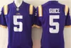 LSU Tigers Football Jersey i lager 2 Justin Jefferson 5 Derrius Guice 9 Joe Burrow 9 Burreaux 22 Clyde Edwards-Helaire 24 Derek Stingley Jr. 7 P.Peterson Stitched Jersey