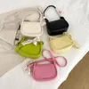 Shoulder Bags Female Bag PU Leather Promotion Simple Fashionable Casual Underarm Handheld Crossbody Student Solid Color