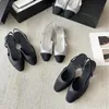 Designer sandaler glider mode slingback klackar balettlägenheter läder slingback klackar bröllop klänning skor vår hösten kontor rund huvudet platt arbete hög kvalitet skor