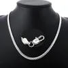 Kettingen Groothandel 925 Sterling Zilver 6mm Breedte Ontwerp Ketting 20-60CM Ketting Voor Vrouw Mannen Mode Bruiloft sieraden Geschenken