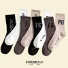 Chaussettes pour hommes chaussettes de sport FG Line Esss High Street brouillard lettre chaussettes saisonnières à la mode marque designer chaussettes de sport