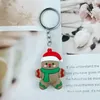 Chaveiros Chaveiro PVC Pingente Chave Boneco de Neve Elk Santa Acessórios