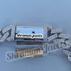 Varumärkesmodekvinna Diamond Patted 8mm Iced Out Cuban Link Chain VVS Moissanite Necklace Hip Hop Ready to Ship