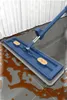 Mops Floor Clean Plat Grand Seau de vadrouille Selfclean Ménage Humide Sec Squeeze Microfibre Pad Fenêtre Outil Grattage Bande 42CM 231009