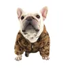 Vinter husdjur hundkläder uppies mode våren och hösten leopard tryckjacka förtjockad neddy schnauzer husdjur kläder bulldog csd231098