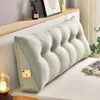 Pillow Headboard Cushion Triangular Long Pillow with Filler Reading Large Backrest Support Wedge Bed Daybed Comfort Rest Waist Pillow 231009