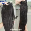 Synthetic Wigs 30 32 40Inch Brazilian Kinky Straight Human Hair Bundles Remy 134Pcs Wefts Yaki 231007