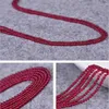 Beads Natural Stone Garnet 2mm Round For Jewelry Making DIY Bracelets Necklaces Earrings Accessories 38cm