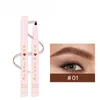 Micro Brush Eyebrow Pencil Waterproof Fork Tip Eyebrow Tattoo Pencil Durable Fine Sketch Liquid Eyebrow Pencil