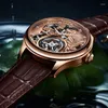 Wristwatches AESOP Tourbillon Movement Mechanical Skeleton Watches For Mens Sapphire Waterproof Luxury Men Chinese Tiger Crystals Dial