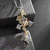 Colliers pendentiels motif exquis dominateur Dragon Dragon enroulé Collier pendentif pour hommes Rock Party Hip-Hop Bijoux Birthday Cawer Accessoires x1009