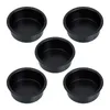 Castiçais 5 Pcs Copo Acessórios Preto Decoração de Casamento Stands Pilar Velas Mesa Central Taper Jar