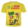 Mode 3D Cartoon Roadrunner Print Summer T-shirts Kvinnor Män Kläder Casual 2020 Nya korta ärmar Tshirts Plus Size R20297X