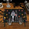 1Pc Halloween Place Mexican Day Of The Dead Linho Placemats Acessórios Imprimir Reutilizável Mesa de Cozinha Suplementos Tapetes Decorações de Férias 326 326