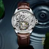 Wristwatches AESOP Tourbillon Movement Mechanical Skeleton Watches For Mens Sapphire Waterproof Luxury Men Chinese Tiger Crystals Dial