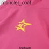 Wysokiej jakości koszulki mężczyzn Young Thug Star's Ten sam SP5DER 5555555 Pink Hoodie Swateruoxb42ok42ok