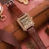 Armbanduhren Damenuhren Top Fashion Lederarmbänder Uhr Frauen Ziffern Zifferblatt Quarzuhr Wasserdichte Armbanduhr