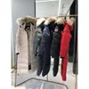 Puff Femmes Canadienne Doudoune Femmes Parkers Hiver Mi-longueur Sur Le Genou Veste À Capuchon Épais Chaud Gooses Manteaux Femme394 Chenghao01