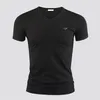 T-shirty męskie T-koszulka Wysokiej jakości czyste bawełniane koszulki Polos wygodne załoga v szyja mężczyźni kobiety trójwymiarowe metalowe triang276o